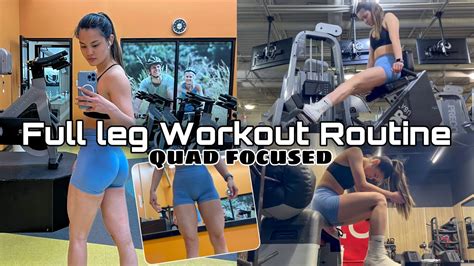 Full Leg Workout Routine Quad Focused Leg Day Youtube