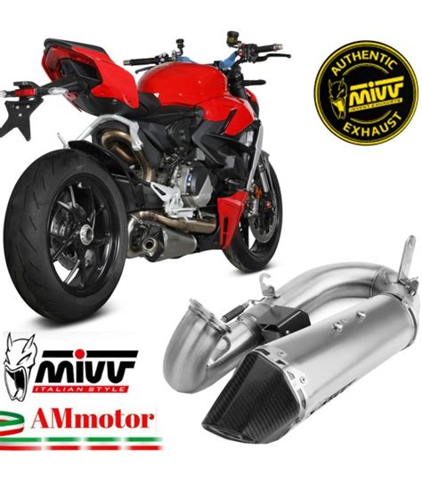 Mivv Ducati Streetfighter V2 Terminale Di Scarico Moto Slip On Delta