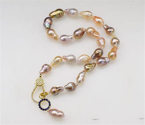 Freshwater Pearl Multicolor Reborn Keshi Drop Baroque Mm Necklace