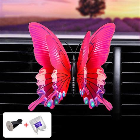 Dynamic Butterfly Car Airoutlet Perfume Clip Auto Center Console A B0c7