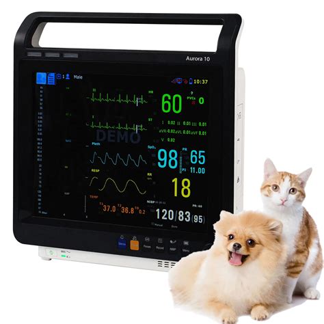 Monitor De Paciente Veterinario Signos Vitales Multiparam Trico Par