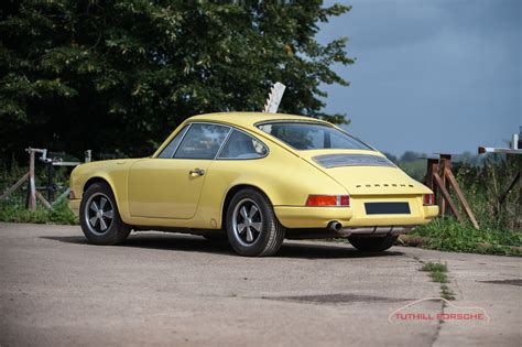 Light Yellow 911 Road Car In The Tuthill Porsche Workshop Tuthill Porsche