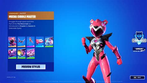 Mecha Cuddle Master June Crew Pack Item Shop Preview June Crew Skin Backbling Pickaxe And