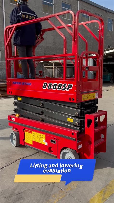 M Electric Track Scissor Lift Crawler High Altitude Operation Truck