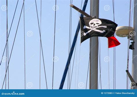 Piracy flag. stock image. Image of danger, eyepatch, pirates - 1272083