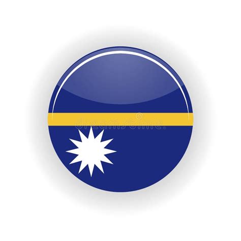 Nauru Pin Icon And Map Pointer Flag Vector Stock Vector Illustration