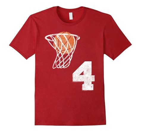 Vintage Basketball Jersey Number 4 T-Shirt Player Number-CL – Colamaga