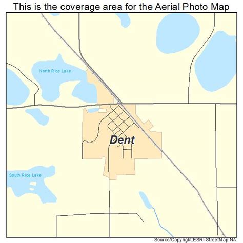 Aerial Photography Map of Dent, MN Minnesota