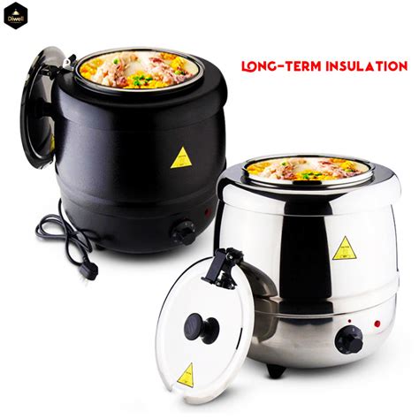 Wholesale 10 Liter Heating Soup Kettle Thermal Soup Warmer For Buffet