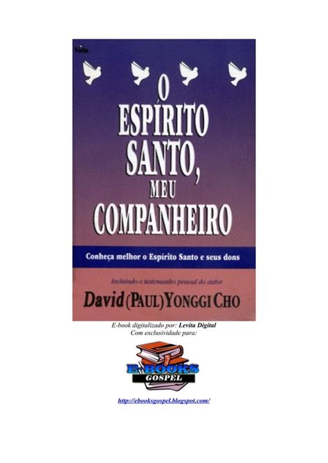 David paul yonggi cho o espírito santo meu companheiro PDF