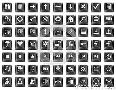 Keyboard Button Symbols Royalty Free Stock Image - Image: 22622156