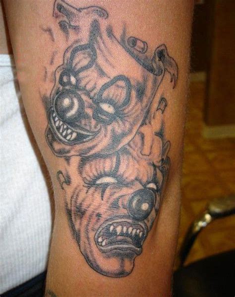 Graphic Theatre Masks Evil Clown Tattoo Best Tattoo Ideas Gallery