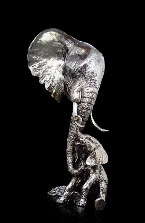 Keith Sherwin Elephant And Calf Ashleigh Bishop Fine Art