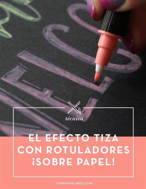 Las Posibilidades Del Efecto Tiza Con Rotuladores Sobre Papel