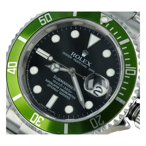 Rolex Submariner Green 50th 40mm Anniversary Steel Mens Watch 16610lv