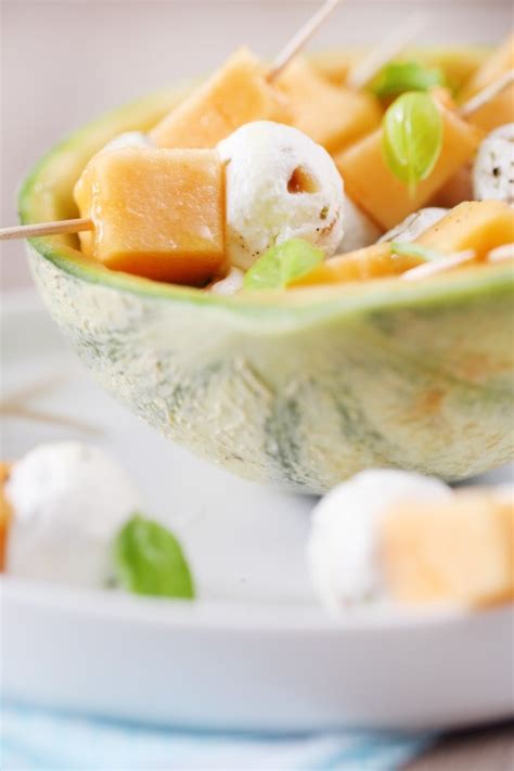 Brochettes De Melon Au Fromage Frais ChefNini