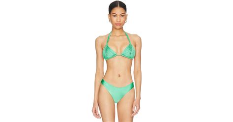 PQ Swim Isla Bikini Top In Green Lyst