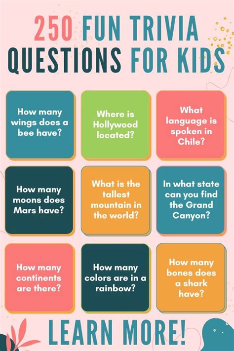 300 Fun Trivia Questions For Kids With Answers That Surprise You Artofit