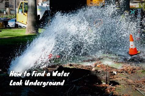 How To Find A Water Leak Underground Phyxter Home Services