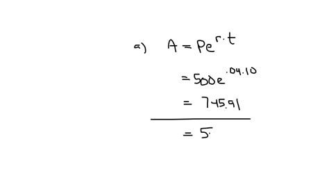 Solved What Is The Continuous Compounding Formula When Do You Use It Give A Worked Out