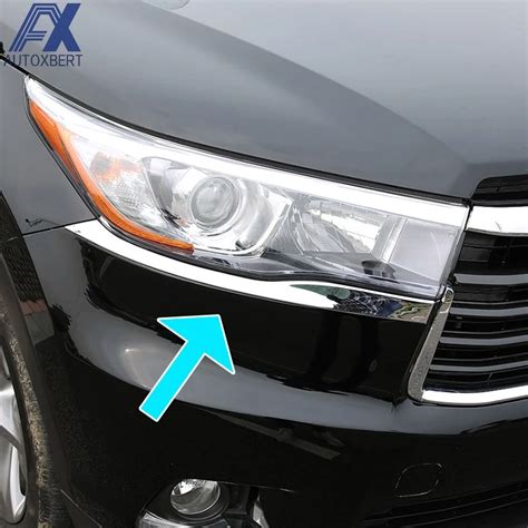 Ax For Toyota Highlander Kluger Chrome Front Head Light