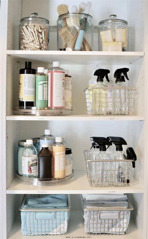 Organized Cleaning Supplies Storage Solutions For Your Products