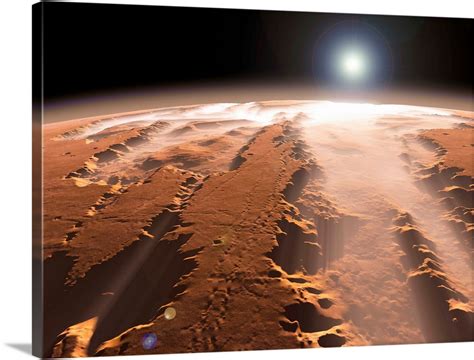 Valles Marineris Canyons On Mars Wall Art Canvas Prints Framed Prints