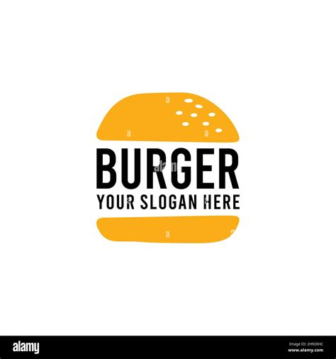 Minimalist Burger Vegetables Bread Logo Design Stock Vector Image And Art