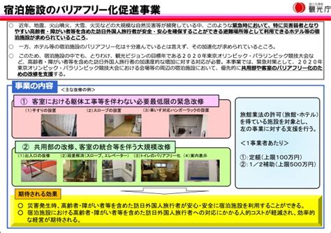 「宿泊施設バリアフリー化促進事業」の公募を開始 新着情報 日本旅館協会