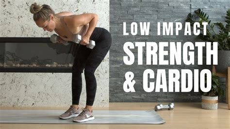 Low Impact HIIT Strength Cardio Workout With Weights Heather