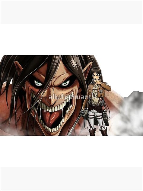 Attack On Titan Stickerseren Yeager Stickers Poster By Allwhatiwant4