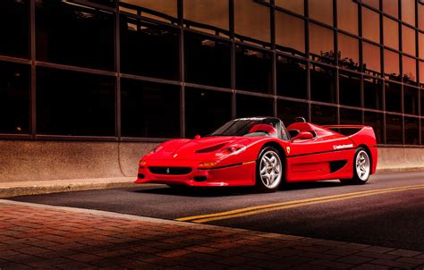 Wallpaper red, supercar, Ferrari F50 images for desktop, section ...