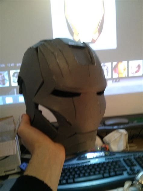 Iron Man Foam Helmet Mk4 V1 Part 3 Taped By Minionslab On Deviantart