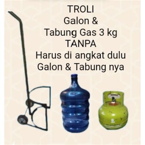 Jual Troli Roda Besi Trolly Gerobak Serbaguna Troly Galon Stroller