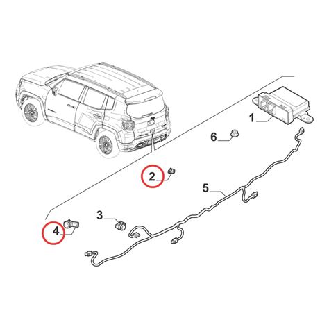 Sensor Estacionamento Traseiro Toro Renegade Commander Autorizada Pecas