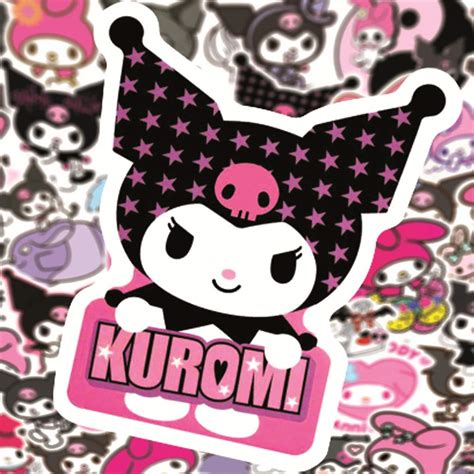 Kuromi And My Melody Stickers Pack 50pcs Cute My Melody Kuromi Sanrio