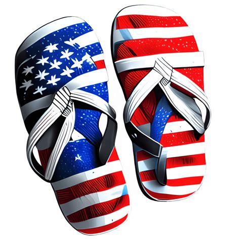 American Flag Flip Flop Graphic Red White Blue · Creative Fabrica