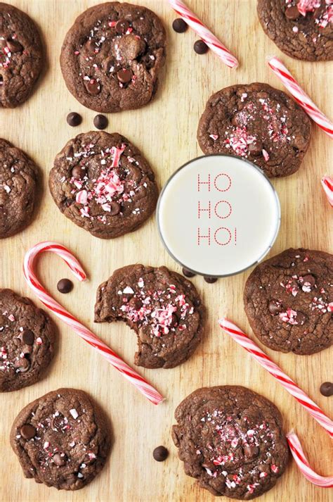 Chewy Double Chocolate Peppermint Cookies Recipe Chocolate