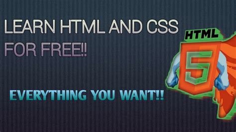 How To Learn Html And Css For Free😀 Youtube