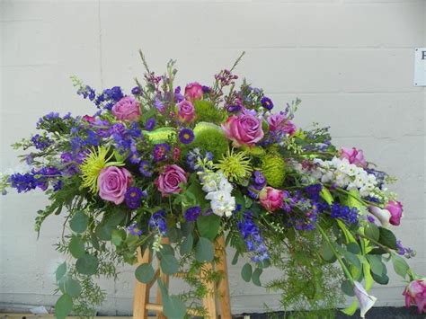 1000+ images about CASKET SPRAYS on Pinterest | Delphiniums, Lavender ...