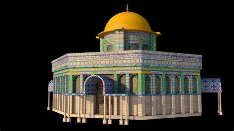 Al Aqsa Mosque Jerusalem 3d Model 45 Fbx C4d Free3d