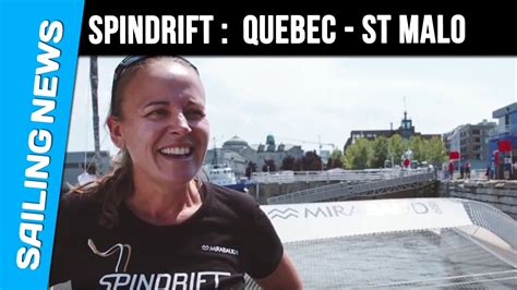 Spindrift Transat Quebec St Malo Day 1 YouTube