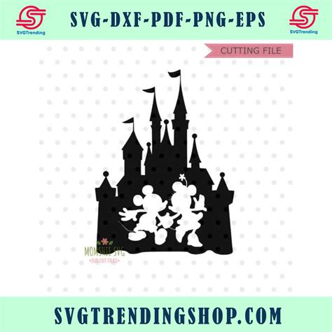 Disney Castle Svg Disney Svg Disney Castle With Mickey And Minnie