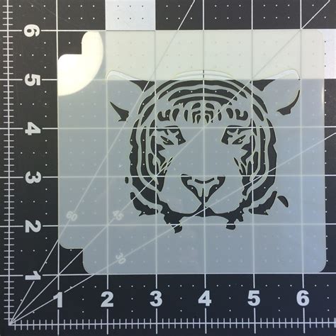 Tiger Face Stencil 100 - Kato Baking Supplies