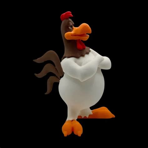 UNPAINTED LOONEY TUNES Foghorn Leghorn 3D Printed Model Kit 6 Tall 12