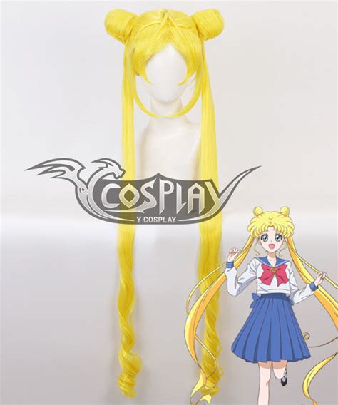 Sailor Moon Tsukino Usagi Princess Serenity Golden Cosplay Wig Ycosplay