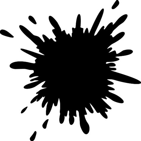 Black Ink Splatter Transparent PNG StickPNG