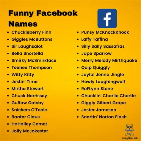 380+ Funny Names For Facebook Profiles