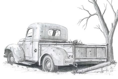 Old Chevy Trucks Drawings