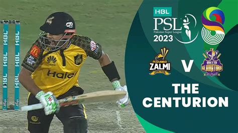 𝗧𝗵𝗲 𝗖𝗲𝗻𝘁𝘂𝗿𝗶𝗼𝗻 Babar Azam Peshawar Zalmi Vs Quetta Gladiators